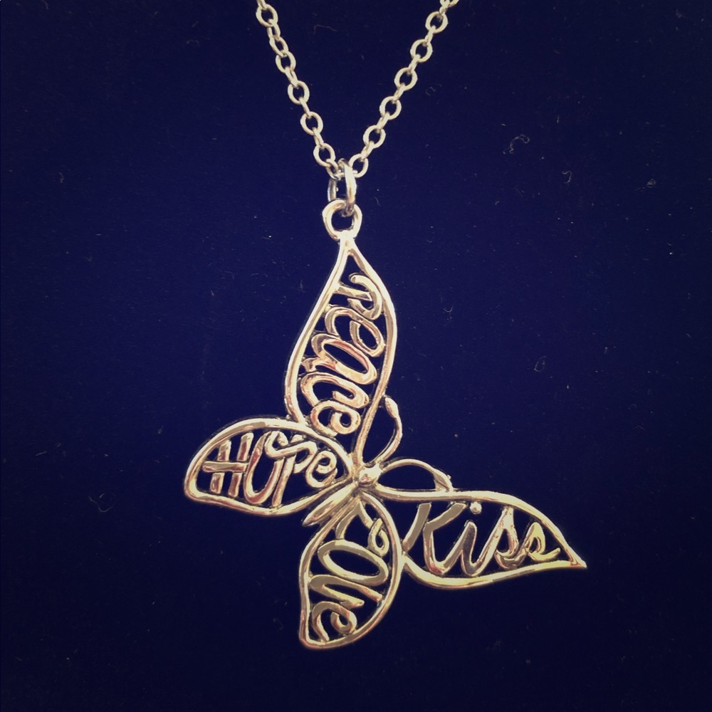 Brand new CookieLee Silver Butterfly Necklace